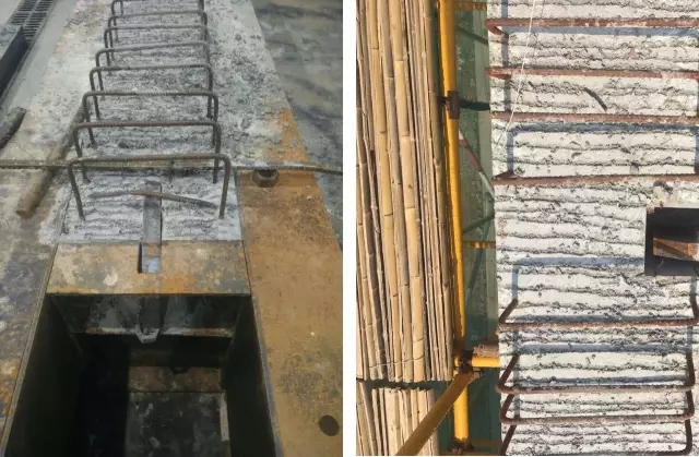 预制主梁和预制次梁的毗毗邻纳牛担板节点。。。。</